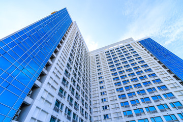 Obraz na płótnie Canvas Low Angle View Of Hotel Building In Cebu City, Philippines