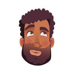 face of African man