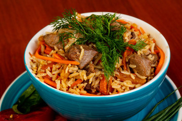 Uzbek traditional plov