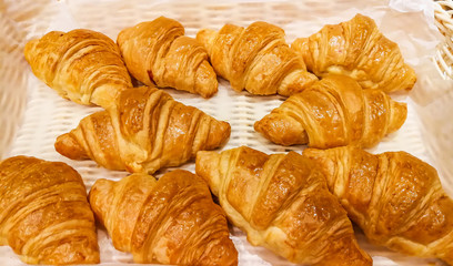 Buffet, Croissant, Breakfast, Baked Pastry Item, Bread