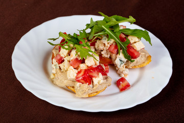 Bruschetta with cheese