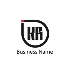 Initial Letter KR Logo Template Design