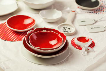 Handmade ceramic dishware