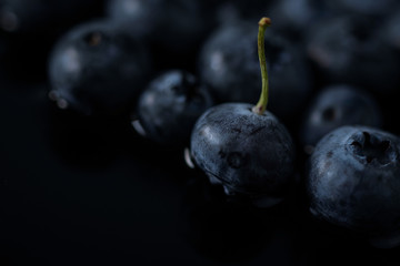 Soft fruits, blueberry isolated 