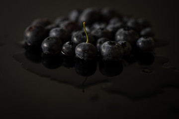 Soft fruits, blueberry isolated 