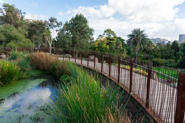 Guilfoyle's Volcano in the Royal Botanic Gardens in Melbourne.