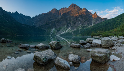 Lake in the mountain Panorama Morskie Oko © Alina