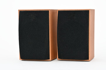 Acoustic system on isolated background