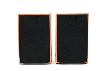Acoustic system on isolated background
