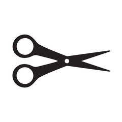 black scissors icon- vector illustration