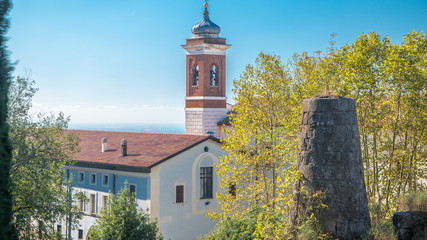 Tomb of the Horatii and Curiatii in beautiful town of Albano Laziale timelapse, Italy