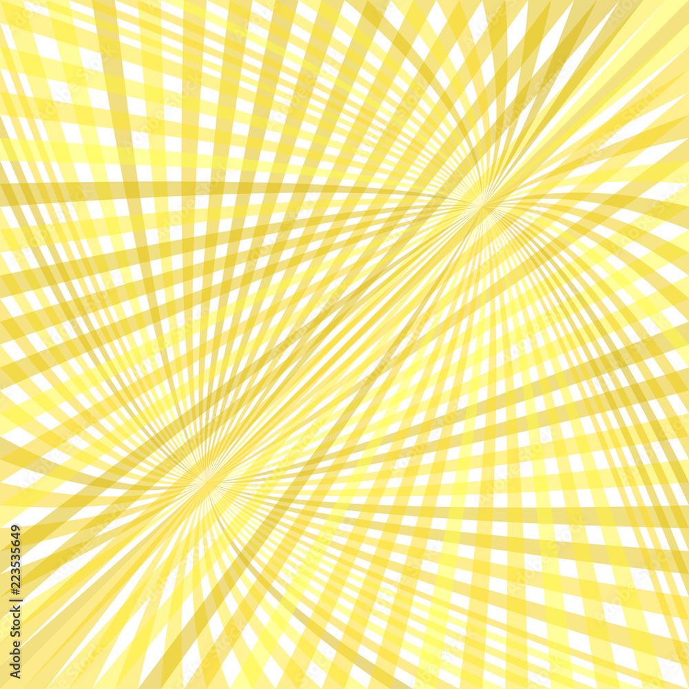 Poster abstract dynamic motion background - vector illustration from striped rays in yellow tones