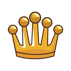 Crown cartoon isolated