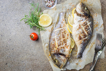 Grilled fish Dorado