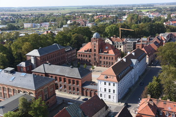 Greifswald, Ausblich vom Turm des Doms St. Nikolai