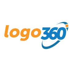 360 degrees consulting and media logo vector