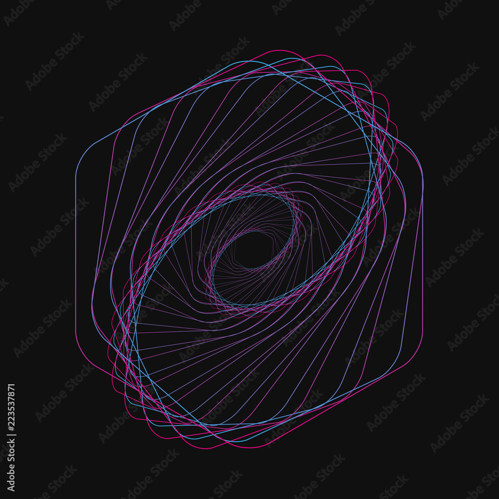 Poster random chaotic lines that creat real shapes. chaos pattern, abstract texture. order vs chaos concept