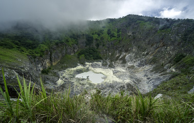 Kentur Mahawu volcano near Tomohon, Sulawesi, Indonesia
