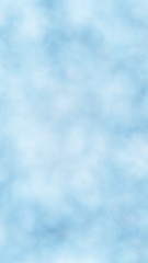 Background of abstract white color smoke isolated on blue color background. The wall of white fog. 3D illustration