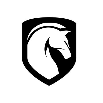 Black Horse, King Horse Logo Design Inspiration Vector