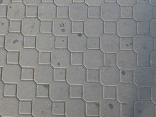 texture of a concrete tiles pavement