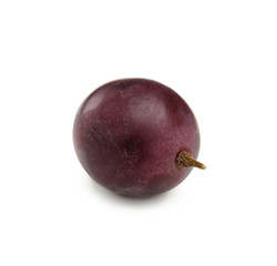 Ripe sweet grape on white background