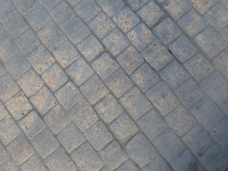 texture of a concrete tiles pavement