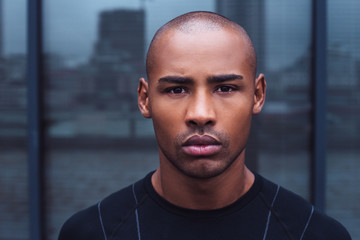 Confidant look. Portrait of handsome young man in sportswear looking at camera