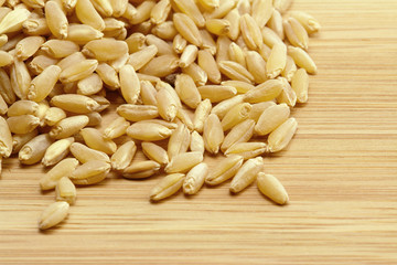 Wheat on wood