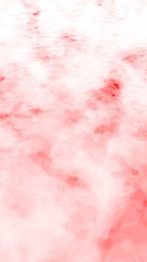 Fototapeta na wymiar Background of abstract white color smoke isolated on red color background. The wall of white fog. 3D illustration