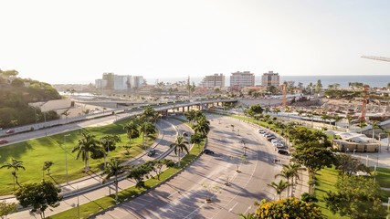 Luanda Green Sunset - obrazy, fototapety, plakaty