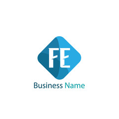 Initial Letter FE Logo Template Design
