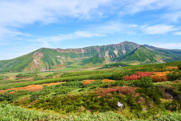 紅葉の始まった大雪山
