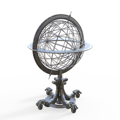 3D render of Armillary sphere