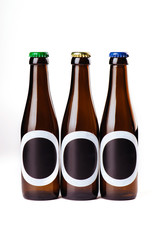Beer Bottle Mock-Up - Three Bottles.