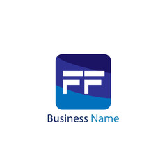 Initial Letter FF Logo Template Design