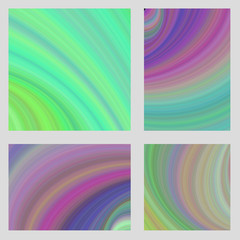 Fototapeta premium Multicolored computer generated psychedelic brochure background set