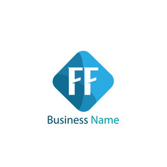 Initial Letter FF Logo Template Design