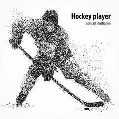 Obraz premium abstraction, hockey, ice, puck