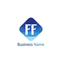 Initial Letter FF Logo Template Design