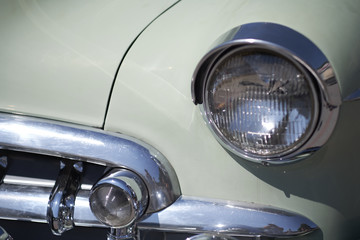 vintage car detail light and turn signal