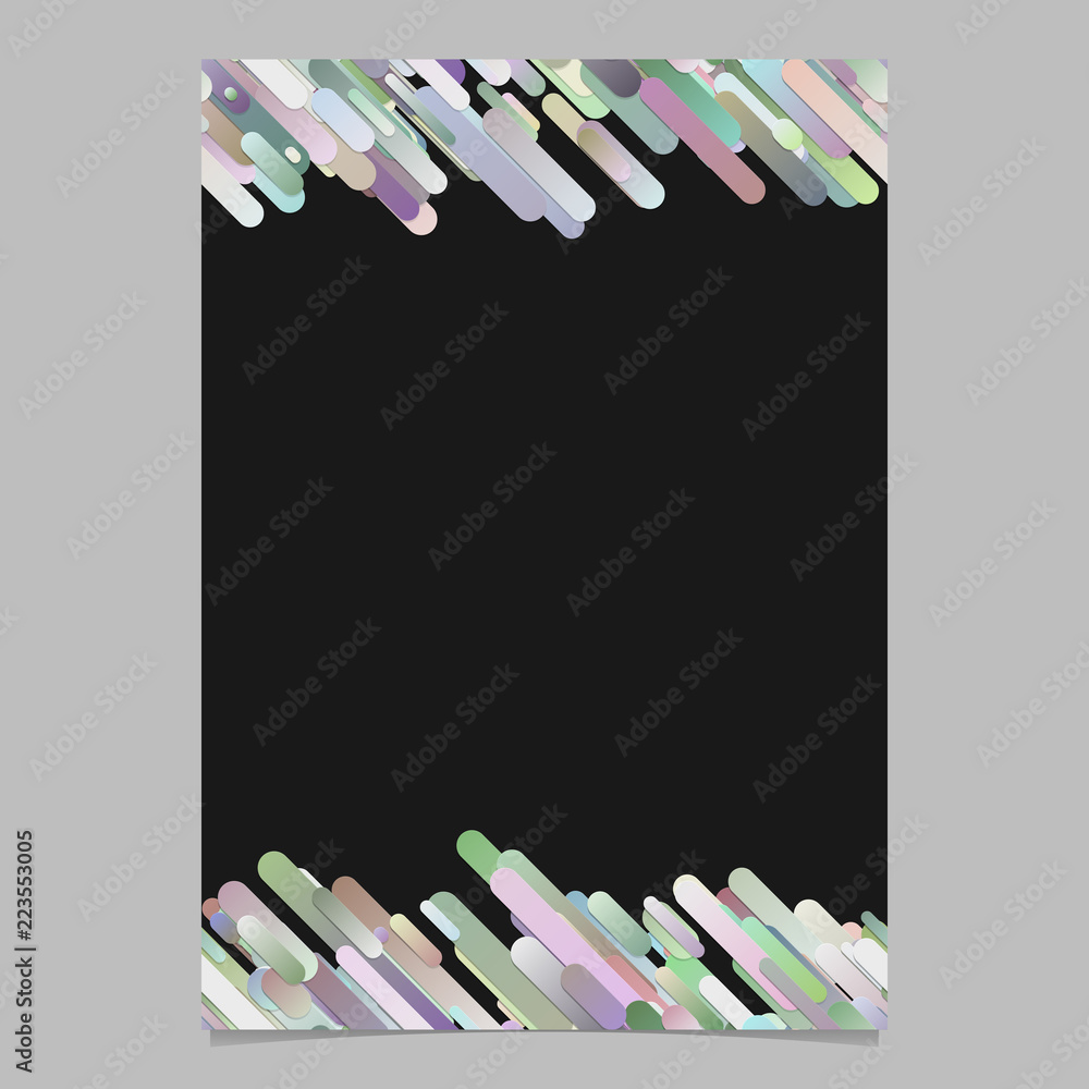 Poster trendy abstract diagonal gradient stripe pattern flyer background - vector page template design