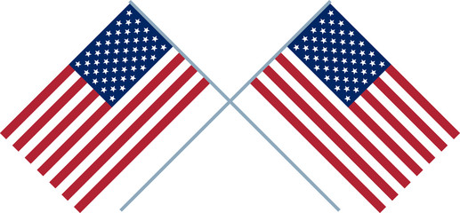 Two US Flag