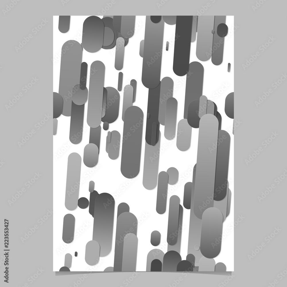 Poster grey modern gradient rounded stripe pattern poster background template graphics