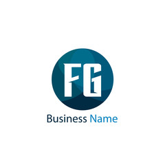 Initial Letter FG Logo Template Design