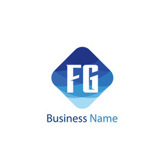 Initial Letter FG Logo Template Design