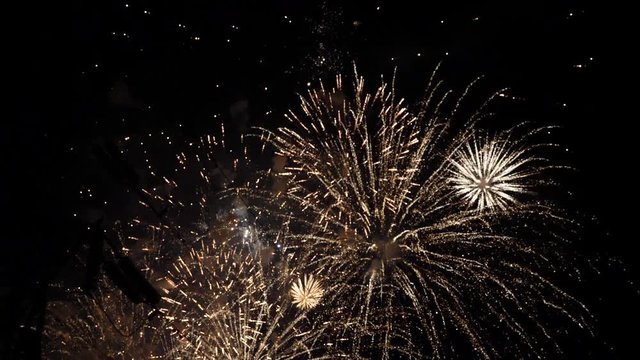 New Year celebration, fireworks