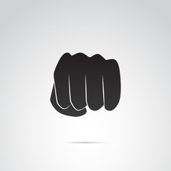 Fist, punch vector icon.