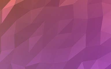 Abstract triangle geometrical pink background. Geometric origami style with gradient. 3D illustration