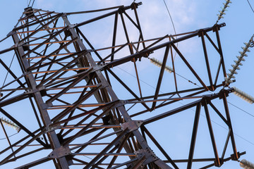 Part of the electric tower
